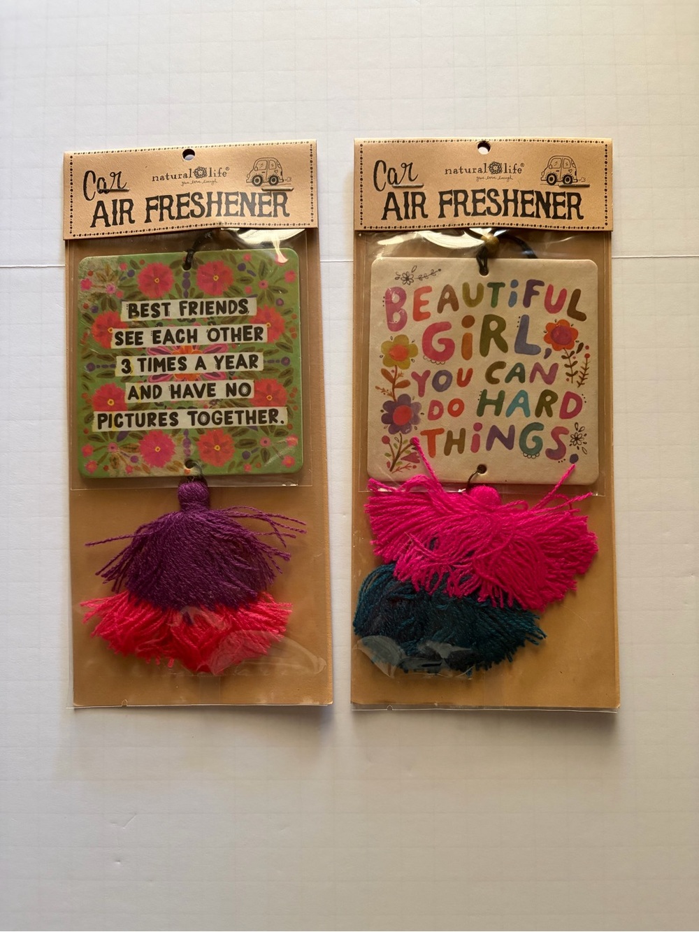 NATURAL LIFE CAR FRESHNERS LOT OF 2